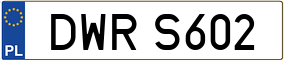Trailer License Plate